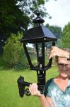 Cast Iron Wall lamp Lamp / Lantern Victorian style Clear Glass (E65)